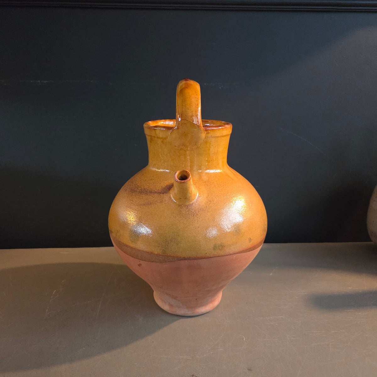 Jarre ancienne en terre cuite émaillée - Ref 1421