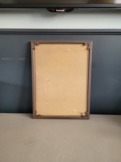 Peinture Clown sur papier toilé, signée - Ref 613