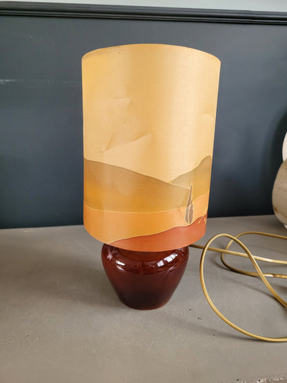 Lampe de table céramique et soie - Ref 500