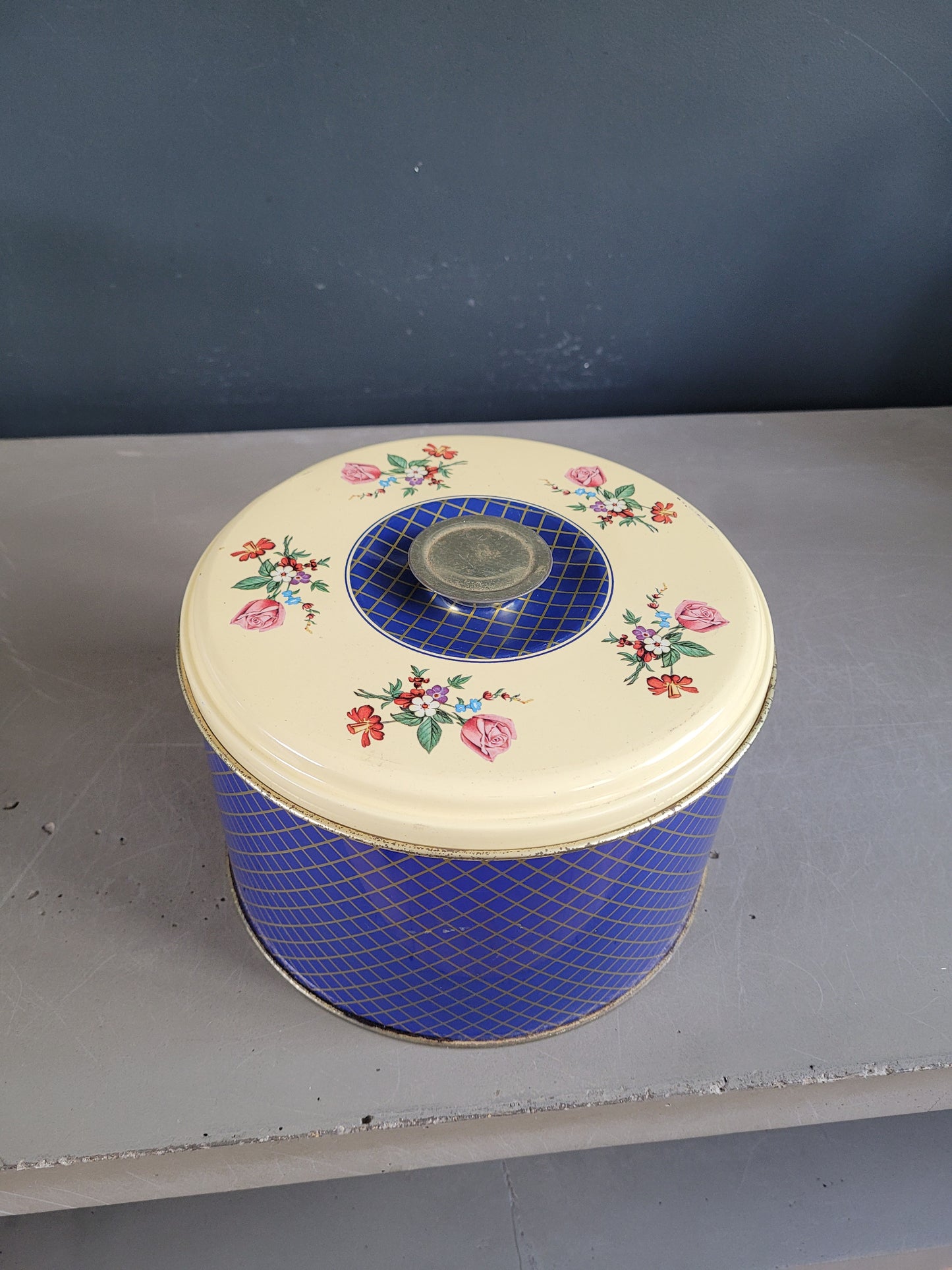 Boîte à biscuits en fer blanc - Ref 818