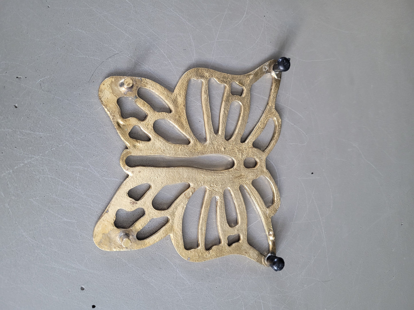 Dessous de plat papillon en laiton - Ref 452