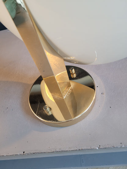 Applique soucoupe dorée et blanc crème - Ref 668