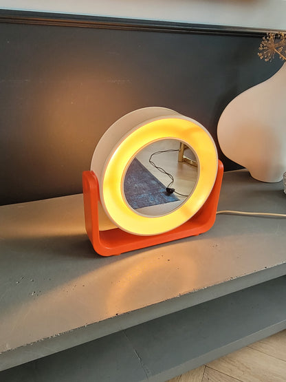 Miroir de maquillage vintage pivotant en plastique - Allibert - Ref 996