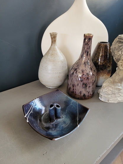 Vide-poche porte-crayons en céramique- pièce unique - Ref 655