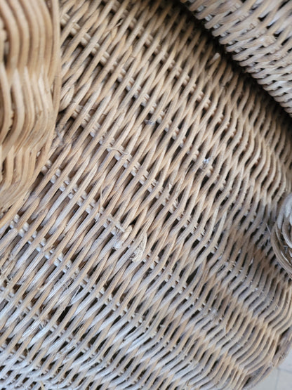 Panière à linge éléphant en rotin - Ref 895