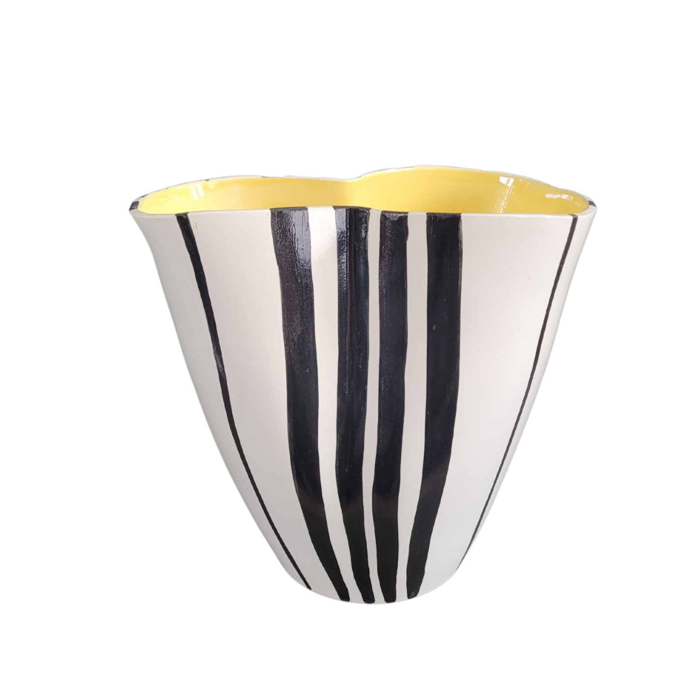 Grand vase à rayures Revernay, 1950 - Ref 437