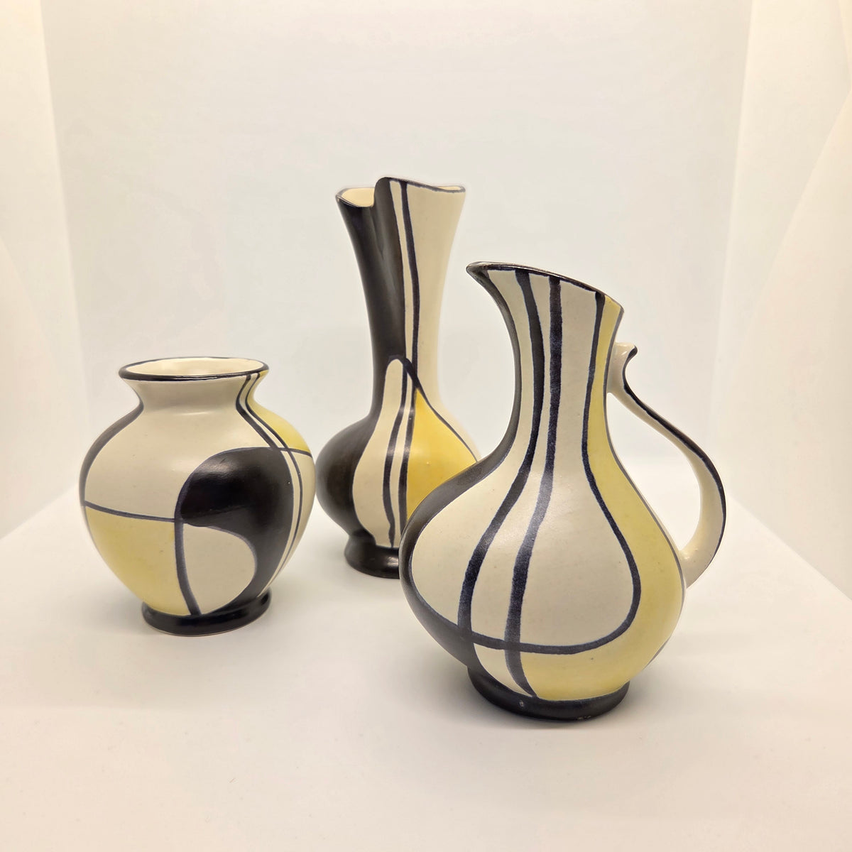 Trio de vases Bay Keramik motif Florenz - 1957 - Ref 1410
