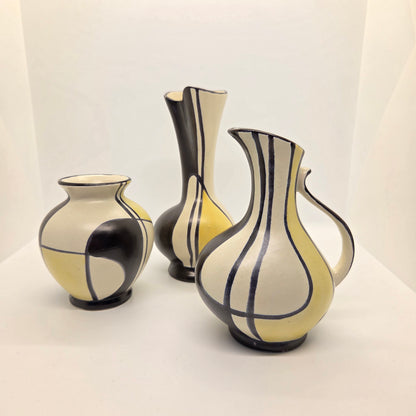Trio de vases Bay Keramik motif Florenz - 1957 - Ref 1410