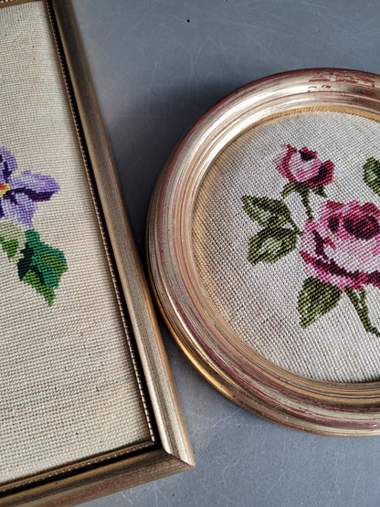 Paire de tableaux Broderies - Ref 1003
