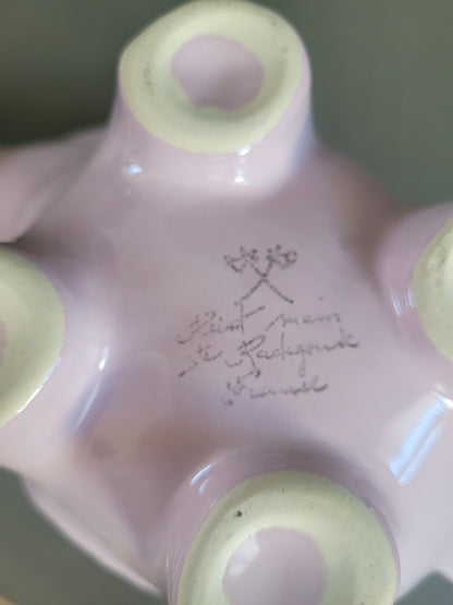 Théière éléphant rose de la faïencerie Sainte Radegonde  - Ref 660