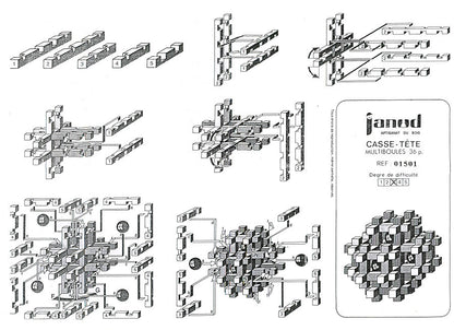 Casse-tête en bois et boules Janod - Ref 688