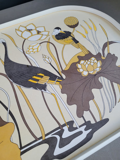 Plateau vintage en melaminé serigraphié - Ref 647