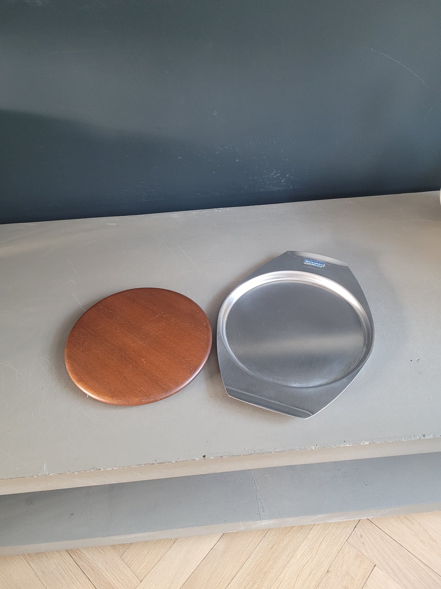 Plateau à fromage Bramah en Inox et teck - Ref 779