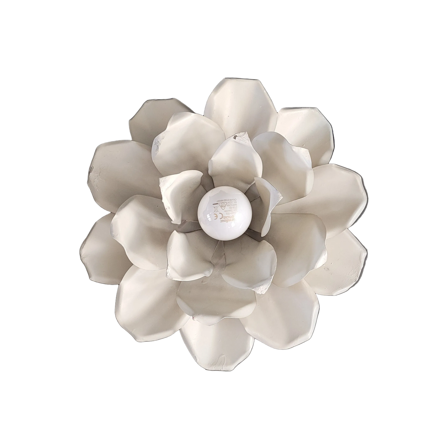 Plafonnier ou applique fleur en métal peint - Ref 908