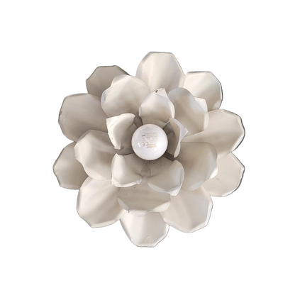 Plafonnier ou applique fleur en métal peint - Ref 908