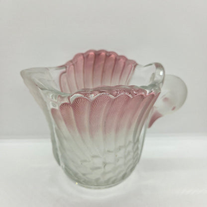 Pichet cygne en verre moulé pressé - Ref 1438