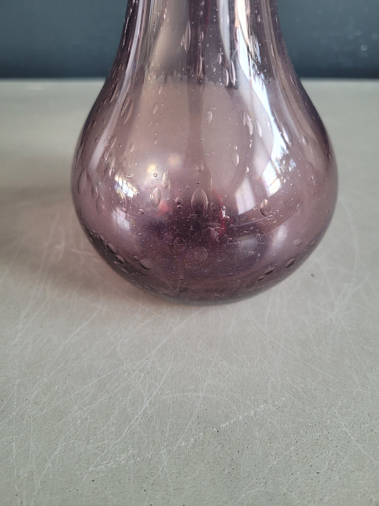 Vase soliflore en verre bullé Biot- Ref 642