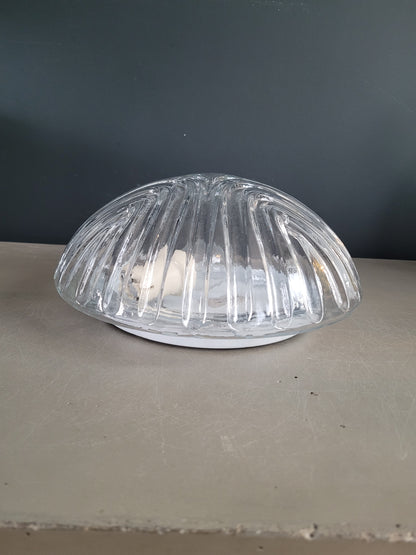 Plafonnier applique en verre moulé- Ref 757