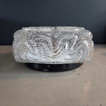 Plafonnier ou applique en verre moulé - Ref 1432