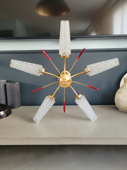 Lustre 5 feux 80-90's - Ref 469