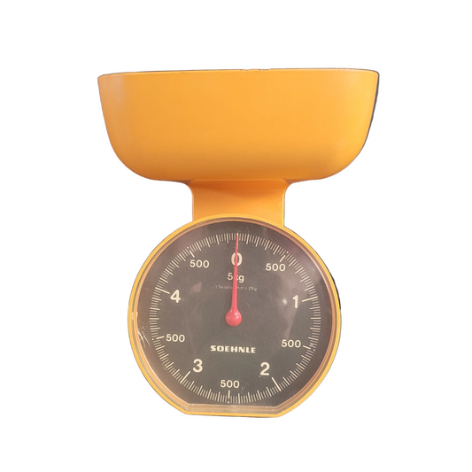 Balance vintage Soehnle en plastique orange - Ref 923