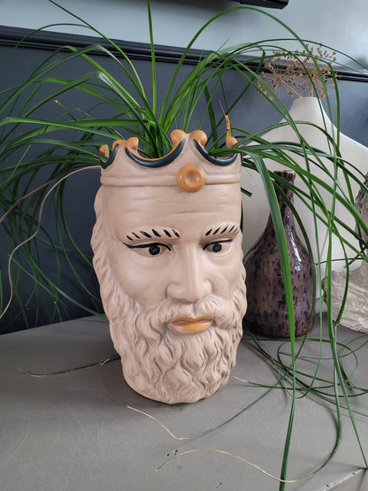 Cache-pot vase tête Caltagirone de Marie Olsson Nylander pour HKliving - Ref 995