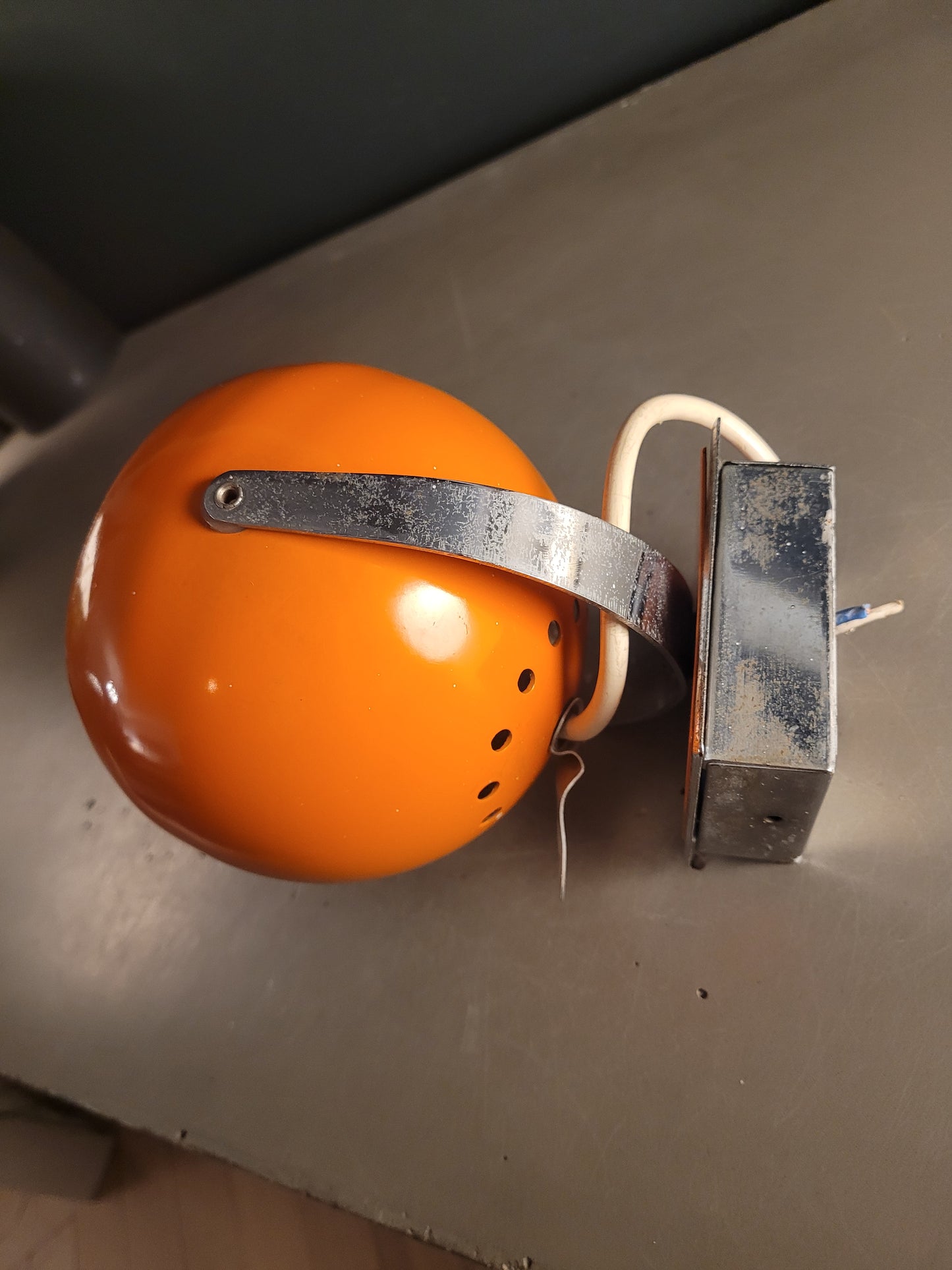 Applique eye ball vintage orange - Ref 785