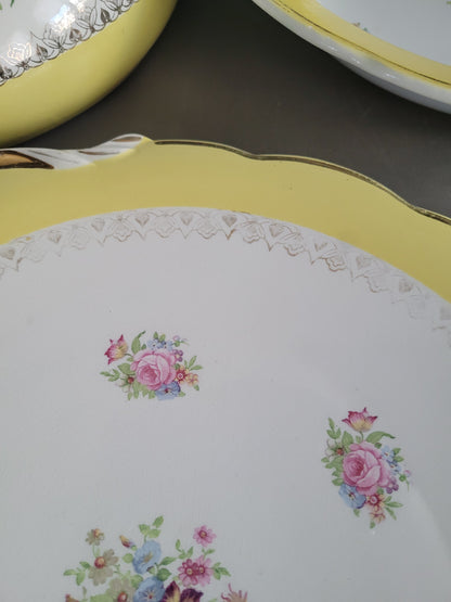 Soupière + 3 plats Digoin & Sarreguemines modèle Graziella - Ref 921