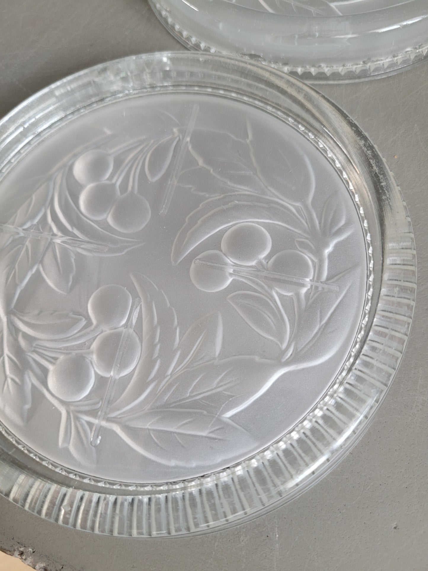 Lot de 5 dessous de bouteilles en verre - Ref 393