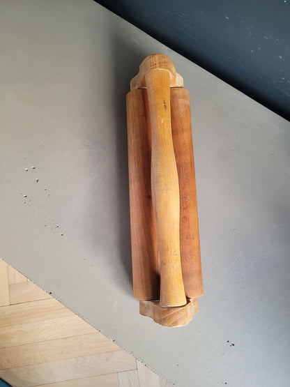 Double rouleau à patisserie ancien - Laminoir - Ref 40