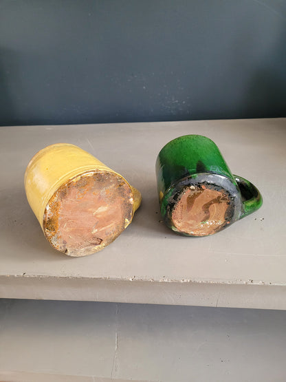 Paire de mugs en terre cuite - Meyssac Corrèze- Ref 492