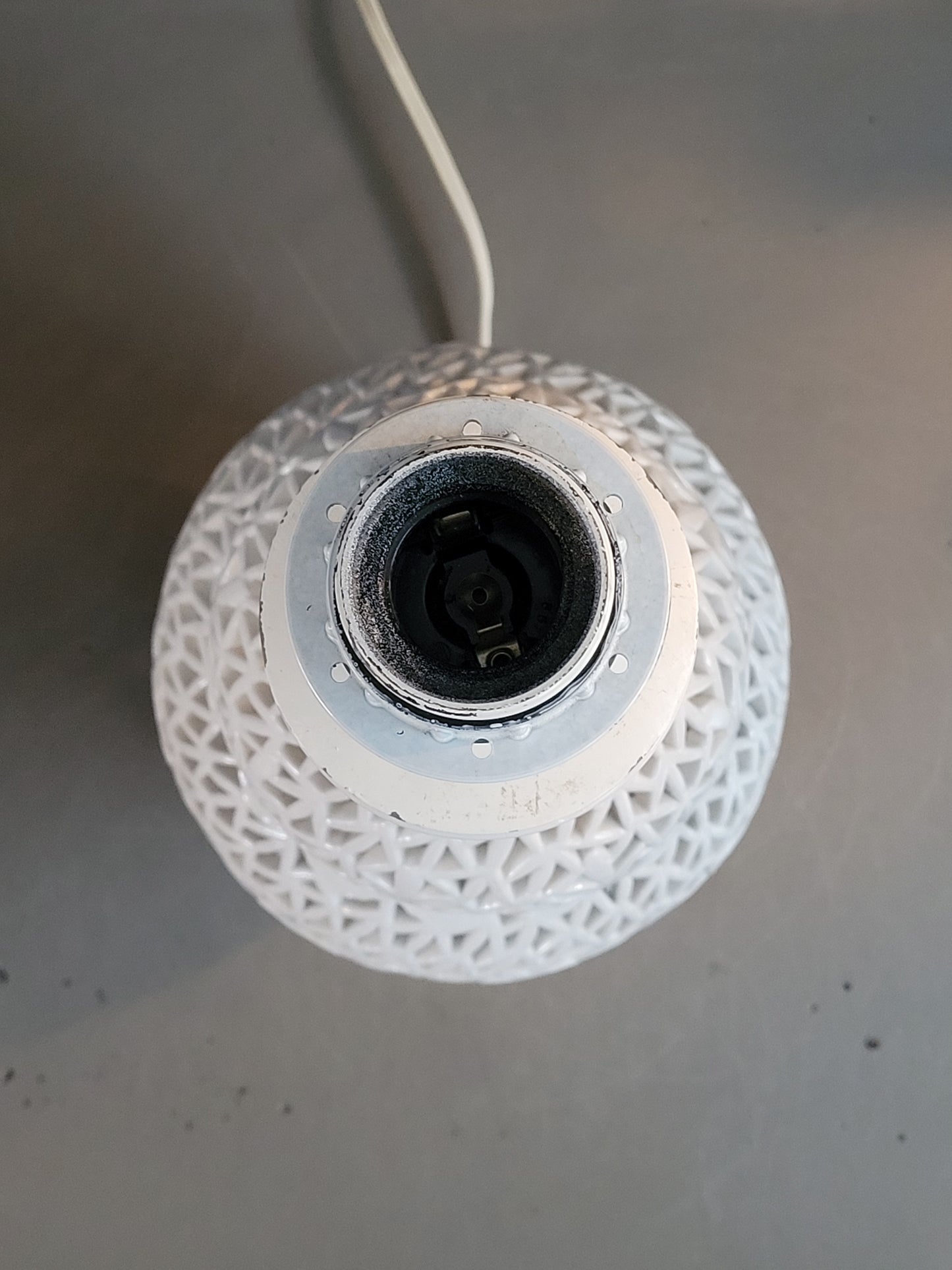 Pied de lampe en céramique ajourée - Ref 980