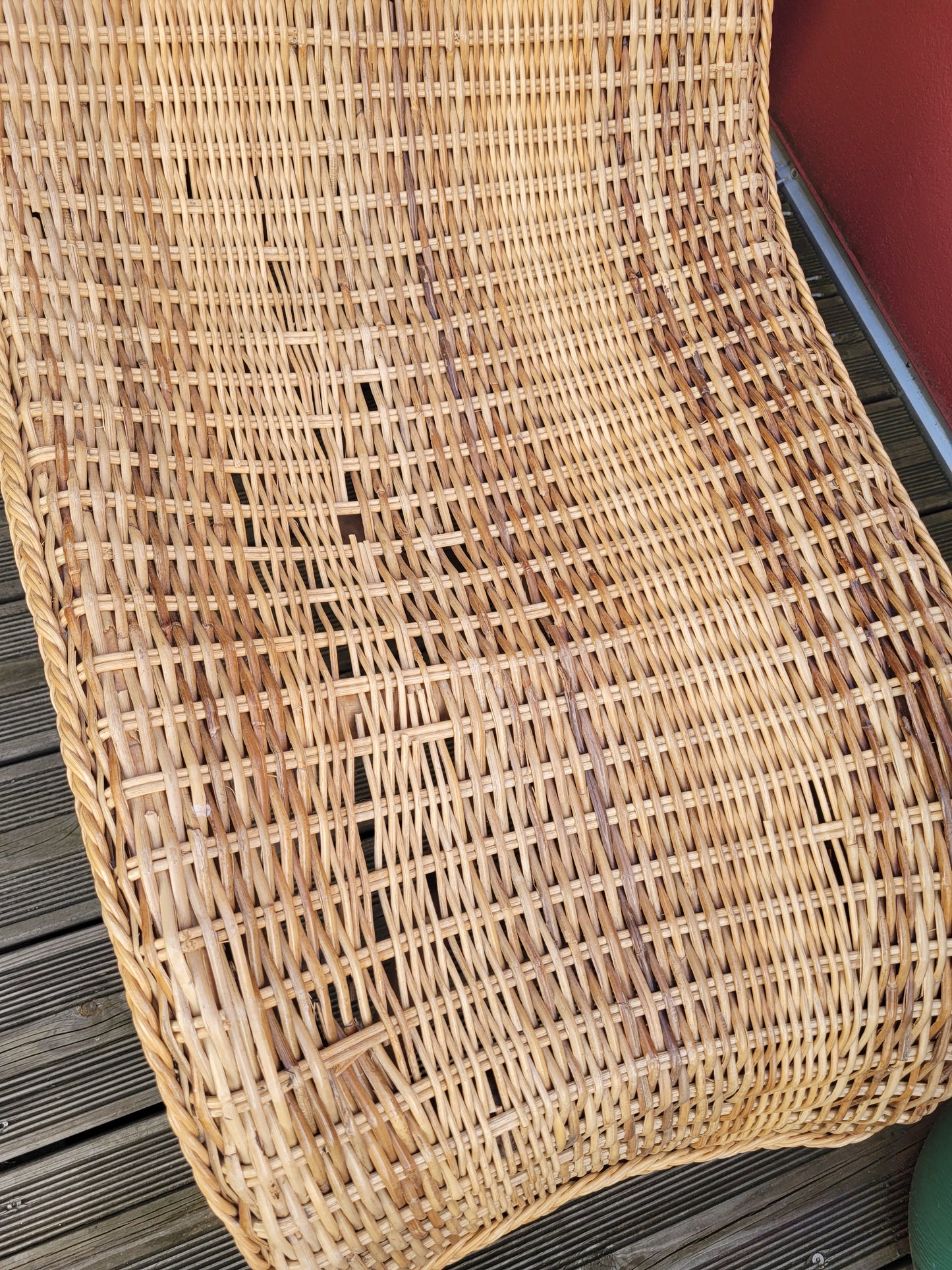 Chaise-longue en bambou et rotin - Ref 487