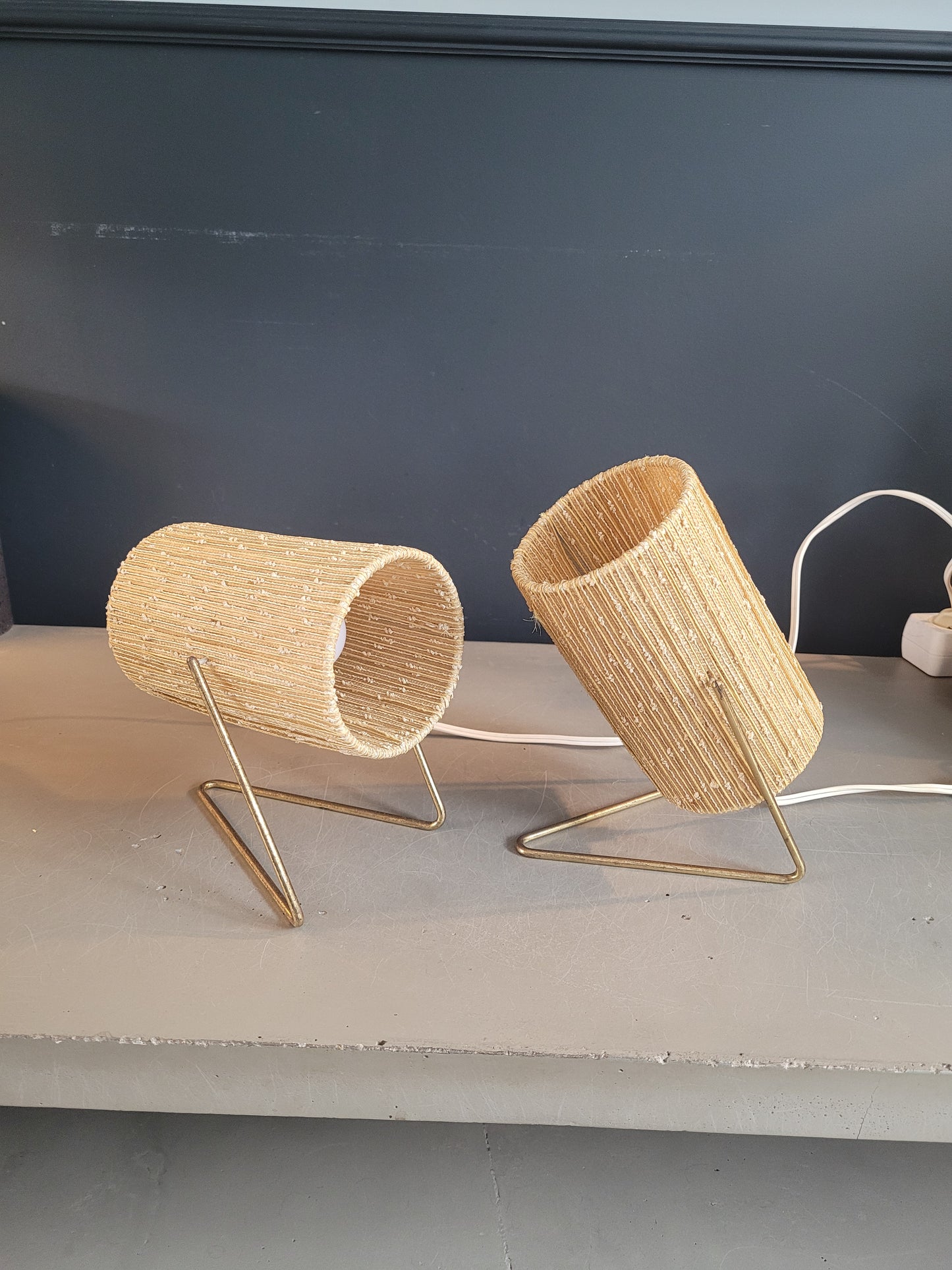 Paire de lampes orientables vintage - Ref 528