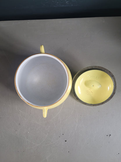 Marmite en fonte émaillée jaune DRU Holland - Ref 842