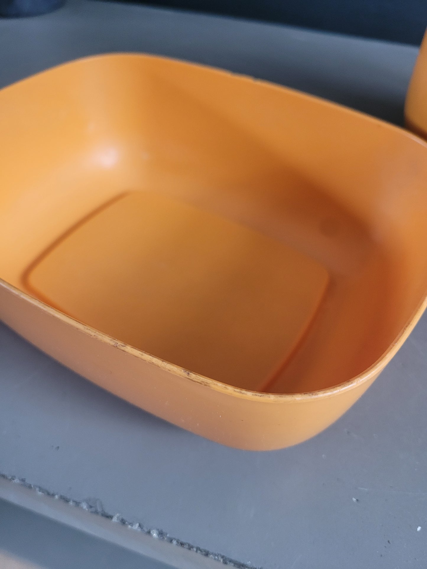 Balance vintage Soehnle en plastique orange - Ref 923