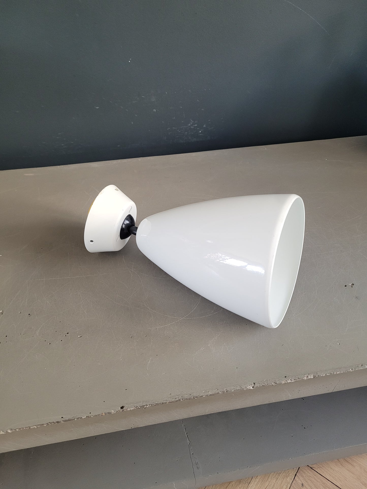 Applique articulée vintage en métal laqué douille céramique- Ref 849