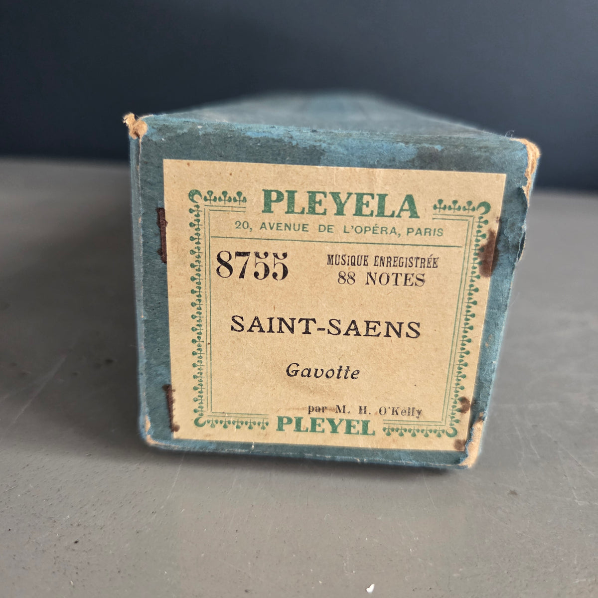 Rouleau de musique Pleyela pour piano mécanique – Pleyel – années 1920 - Ref 1427