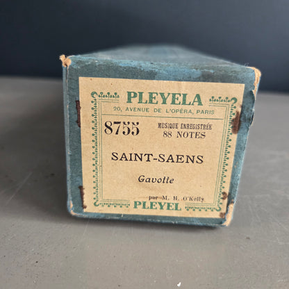 Rouleau de musique Pleyela pour piano mécanique – Pleyel – années 1920 - Ref 1427
