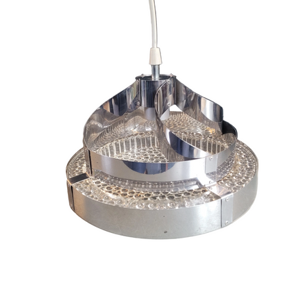 Suspension space-age en plastique bulle et aluminium - Ref 978