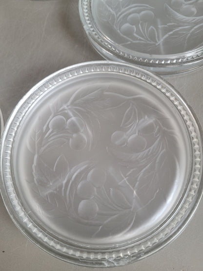 Lot de 5 dessous de bouteilles en verre - Ref 393