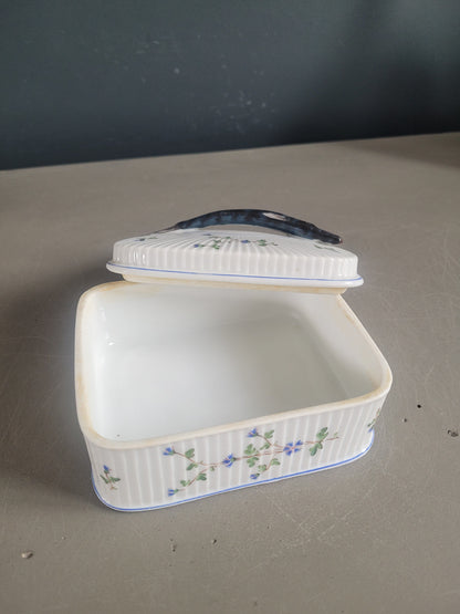 Boîte sardine en porcelaine de Mehun - Ref 441