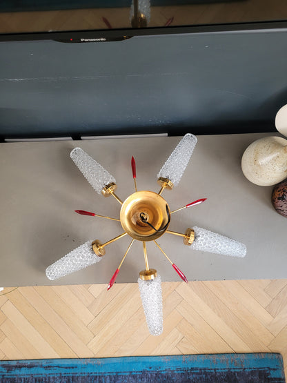 Lustre 5 feux 80-90's - Ref 469