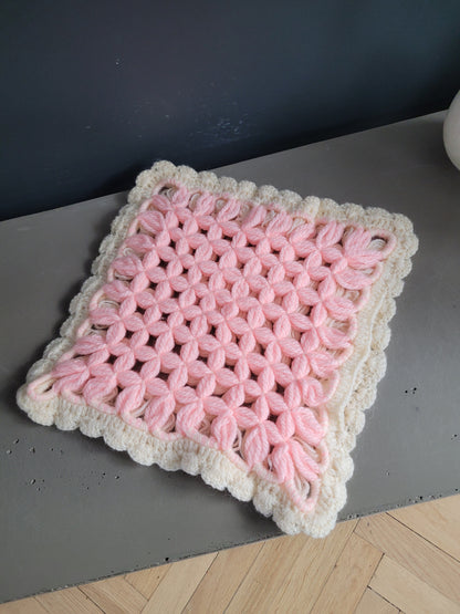 Housse de coussin en crochet 35x35 - Ref 770