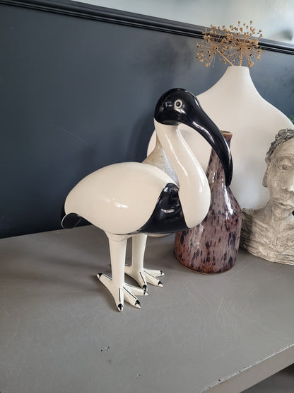 Statuette Ibis en résine laquée - Ref 905