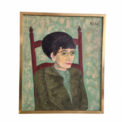 Portrait de Georgine Ducommun par Karl-Léo 1967 - Ref 1429