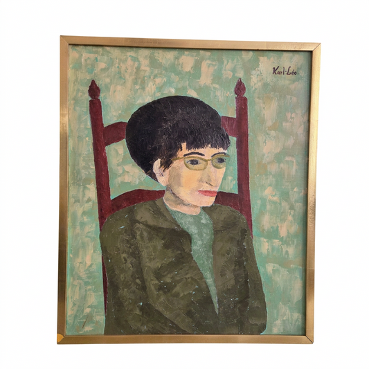 Portrait de Georgine Ducommun par Karl-Léo 1967 - Ref 1429