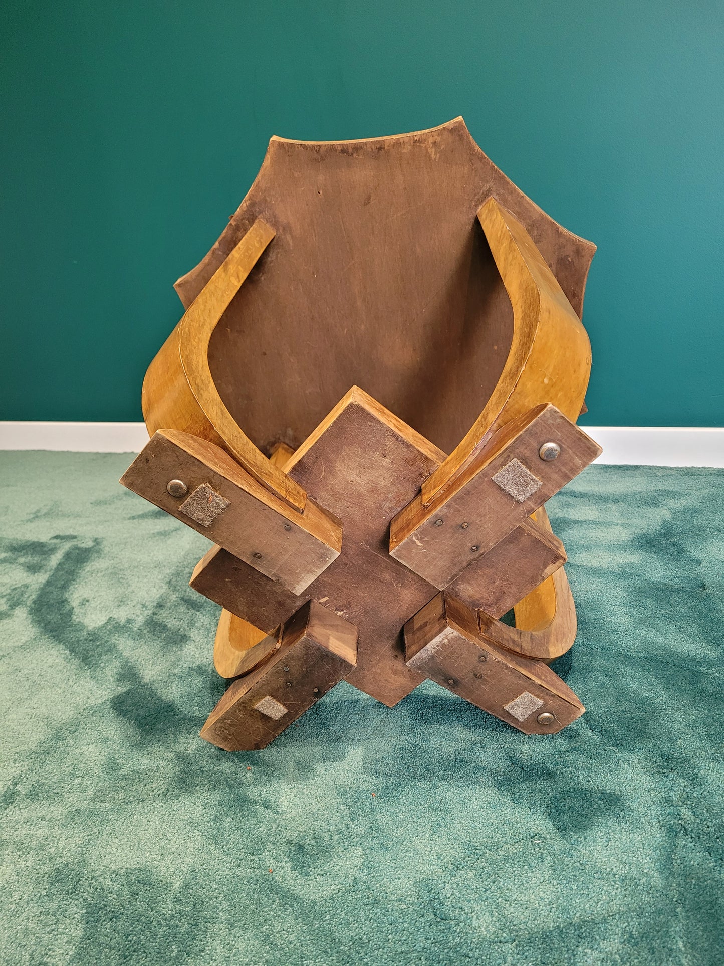 Table d'appoint art-déco octogonale - Ref 761