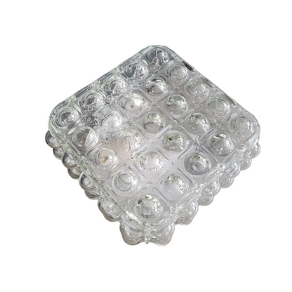 Plafonnier applique en verre moulé bulles - Ref 915