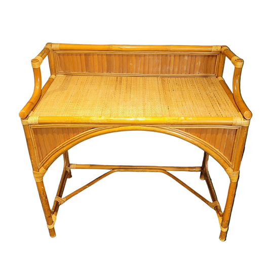 Bureau en bambou et rotin vintage- Ref 870